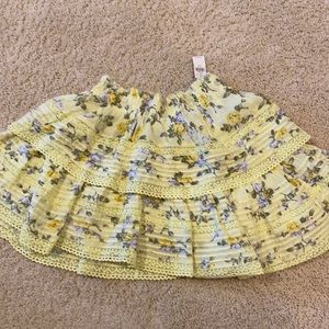 Ruffle floral skirt from aerie
